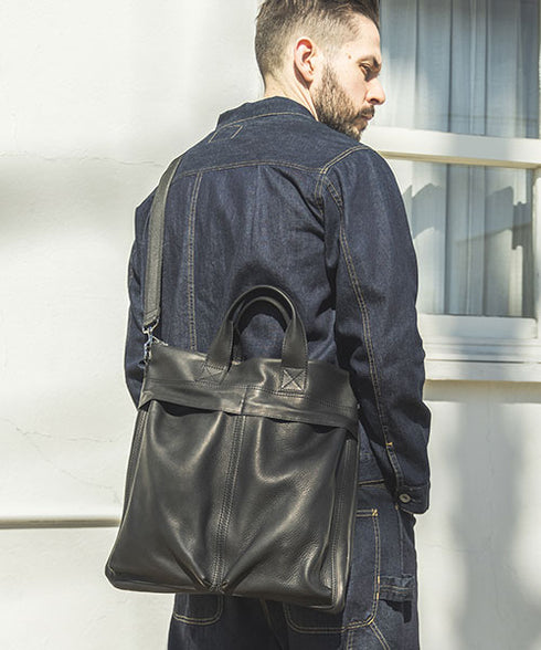 MR.OLIVE E.O.I / IMPERMA-LEATHER / HELMET BAG / ミスターオリーブ インペルマレザー ヘルメットバッグ